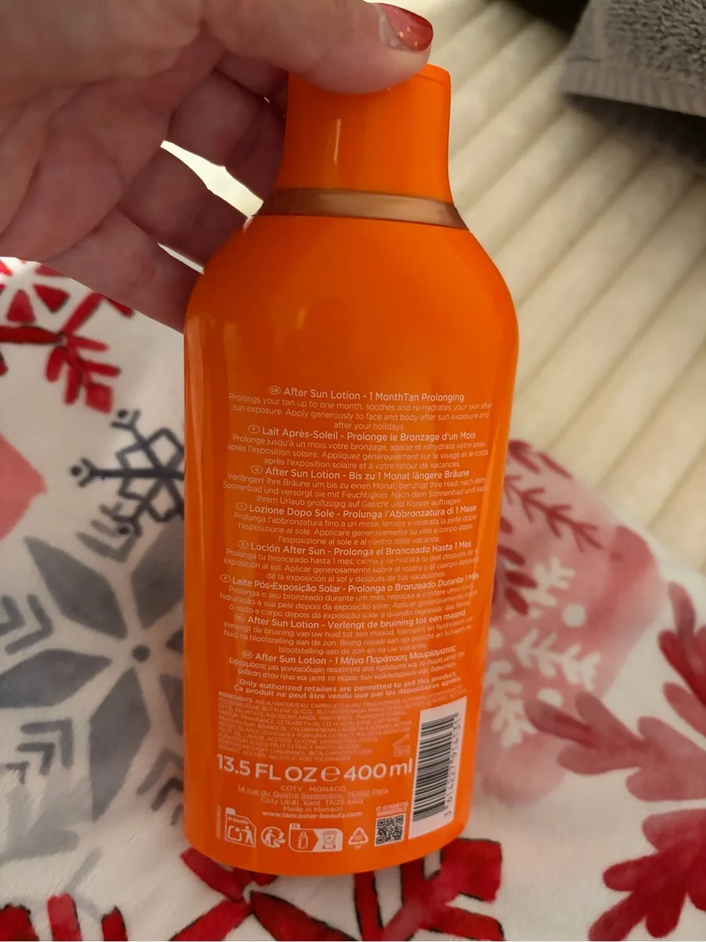 Lancaster Golden Tan Maximizer After-Sun Lotion — Orange
